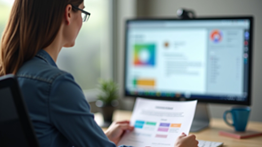 Person using accessibility contrast checker tool on laptop screen