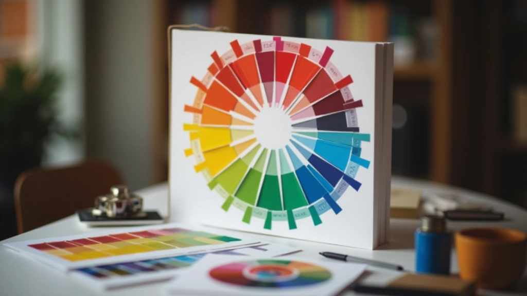 Colour wheel diagram showing primary secondary and tertiary colour relationships